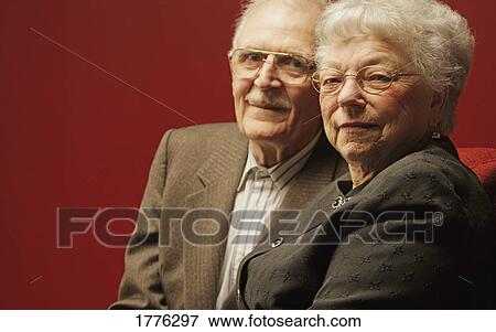 A contented senior couple View Large Photo Image Stock Photo - A contented senior couple. Fotosearch
