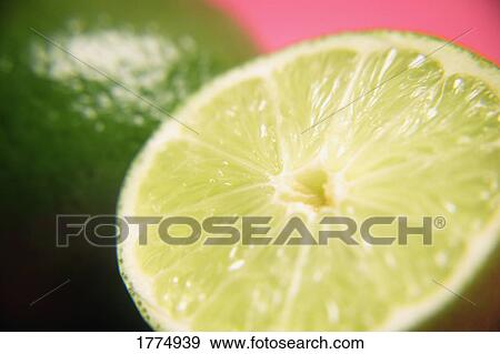 A cut lime View Large Photo Image Stock Photo - A cut lime. Fotosearch