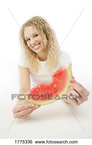 A slice of watermelon View Large Photo Image Stock Photograph - A slice of watermelon. Fotosearch