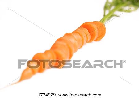 Stock Photo - A sliced carrot. Fotosearch