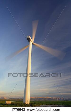 A wind turbine Southern Alberta Canada View Large Photo Image Stock Image - A wind turbine Southern Alberta Canada. Fotosearch