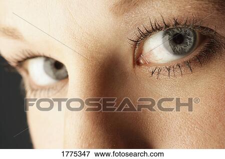 Stock Photo - Close-up of blue eyes. Fotosearch