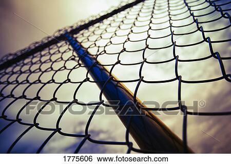 Stock Photograph - Close up of chain link fence. Fotosearch