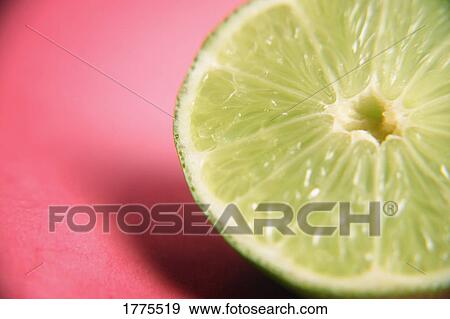 Close up of half a lime View Large Photo Image Stock Photo - Close up of half a lime. Fotosearch
