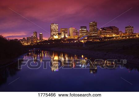 Stock Photograph - Edmonton skyline. Fotosearch