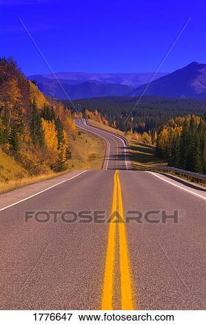 Stock Photo - Highway Kananaskis Country Alberta Canada. Fotosearch