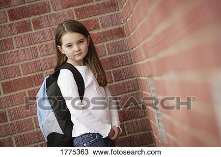 Stock Image - In the schoolyard. Fotosearch