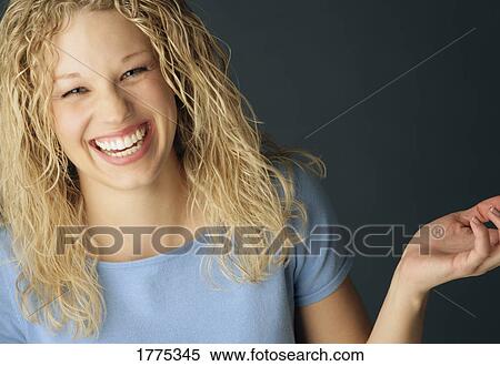 Laughing beautiful blonde woman View Large Photo Image Stock Photography - Laughing beautiful blonde woman. Fotosearch
