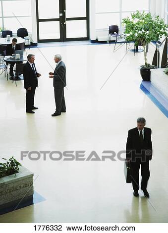 Stock Image - Lobby of an office building. Fotosearch