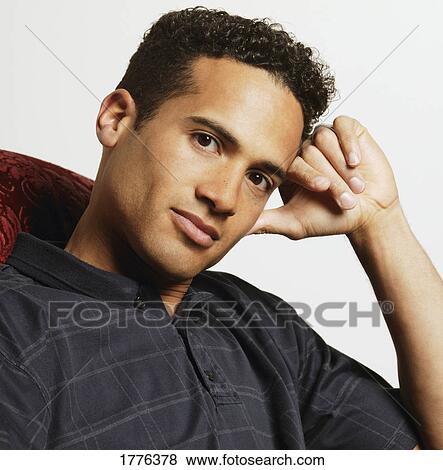 Portrait of African American man View Large Photo Image Stock Photo - Portrait of African American man. Fotosearch
