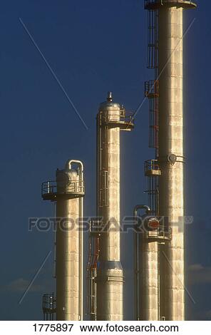 Stock Photo - Refinery. Fotosearch
