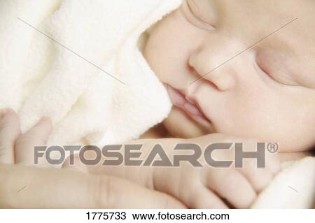 Stock Image - Sleeping baby. Fotosearch