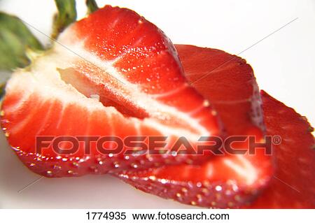 Stock Photography - Slices of strawberry. Fotosearch