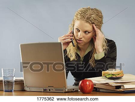 Stressed at work View Large Photo Image Stock Image - Stressed at work. Fotosearch