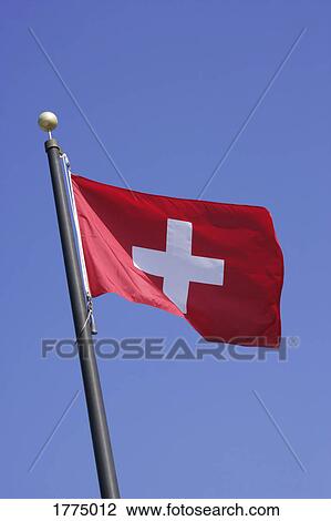 Switzerland national flag View Large Photo Image Stock Image - Switzerland national flag. Fotosearch