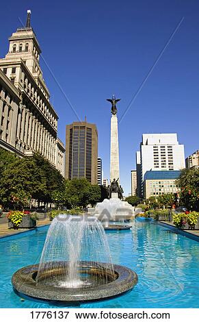 Stock Photo - Water feature in Victoria Vancouver British Columbia Canada. Fotosearch