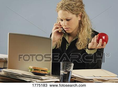 Working lunch View Large Photo Image Stock Image - Working lunch. Fotosearch