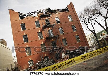 Wreck of a burned out building View Large Photo Image Stock Image - Wreck of a burned out building. Fotosearch
