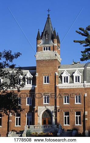 A brick university building View Large Photo Image Stock Photo - A brick university building. Fotosearch