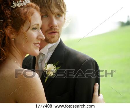 A bride and groom View Large Photo Image Stock Photo - A bride and groom. Fotosearch