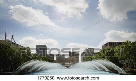 A city fountain View Large Photo Image Stock Image - A city fountain. Fotosearch