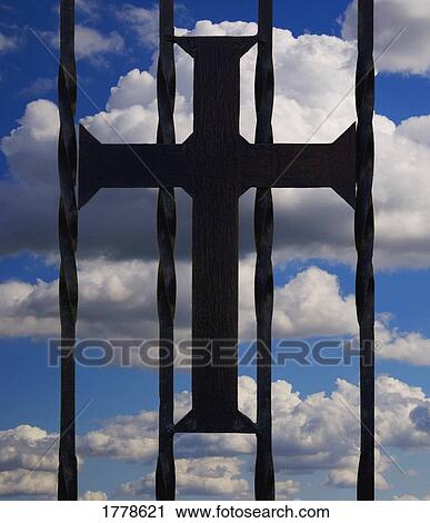 Stock Image - A cross symbol. Fotosearch