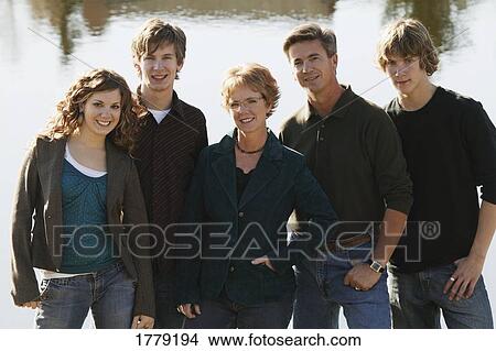 Picture - A family portrait. Fotosearch