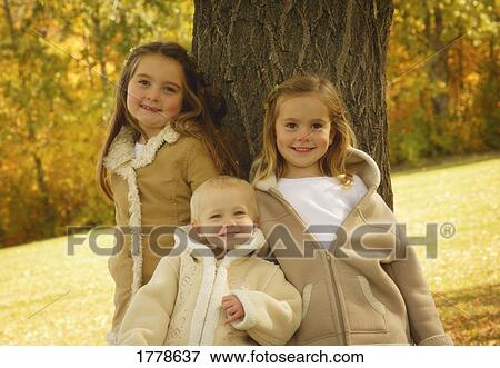 Stock Photo - A group of girls. Fotosearch