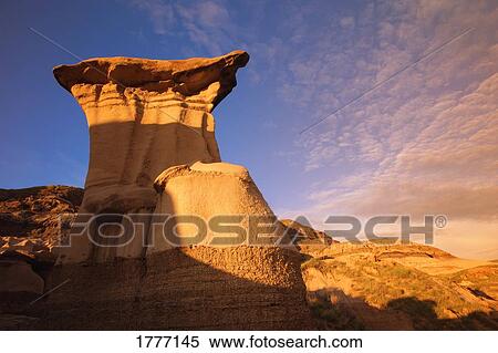 Stock Photography - A hoodoo in the badlands. Fotosearch