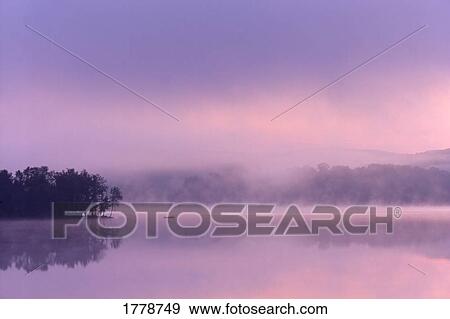Stock Photo - A peaceful water mist. Fotosearch