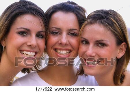 A portrait of three young women View Large Photo Image Stock Image - A portrait of three young women. Fotosearch