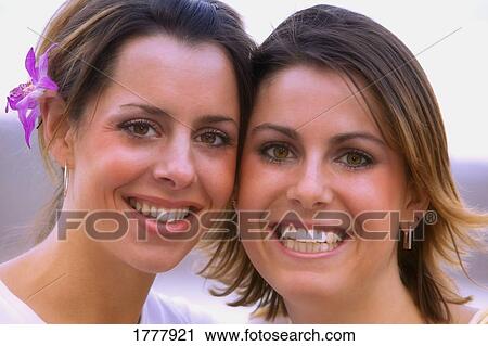 A portrait of two friends View Large Photo Image Stock Image - A portrait of two friends. Fotosearch