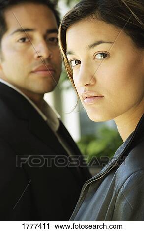 A portrait of two professionals View Large Photo Image Stock Image - A portrait of two professionals. Fotosearch
