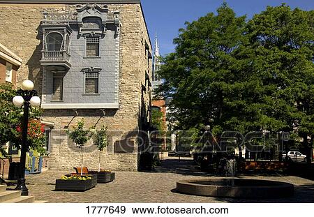 A quiet town square View Large Photo Image Stock Photo - A quiet town square. Fotosearch