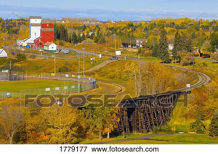 A scenic autumn town View Large Photo Image Stock Photo - A scenic autumn town. Fotosearch