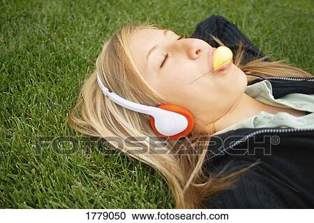Stock Image - A teen relaxing. Fotosearch