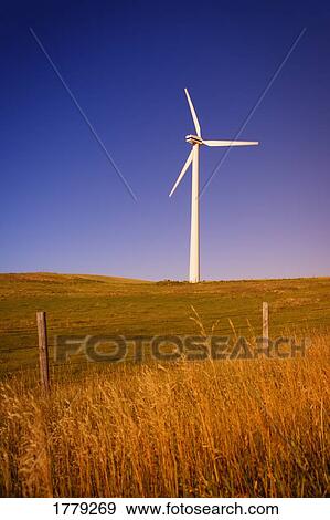 A wind turbine View Large Photo Image Stock Photo - A wind turbine. Fotosearch