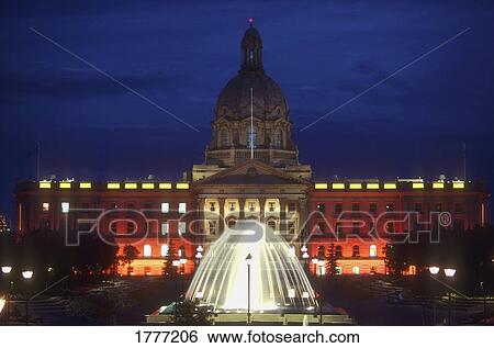 Alberta Legislature at Night, Edmonton, Canada View Large Photo Image Stock Photograph - Alberta Legislature at Night, Edmonton, Canada. Fotosearch