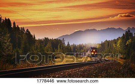 An oncoming train View Large Photo Image Stock Photograph - An oncoming train. Fotosearch