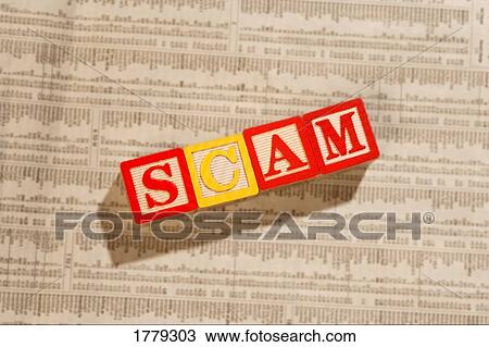 Stock Image - An unfortunate scam. Fotosearch