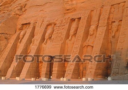 Stock Photo - Ancient Egyptian carvings and statues. Fotosearch