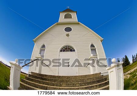 Picture - Bulging full church in Stony Plain Alberta. Fotosearch