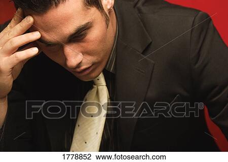 Stock Image - Businessman's expression. Fotosearch