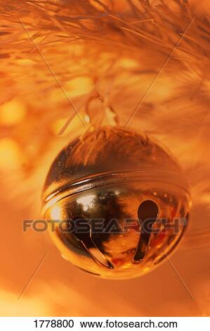 Stock Image - Closeup of a silver bell. Fotosearch