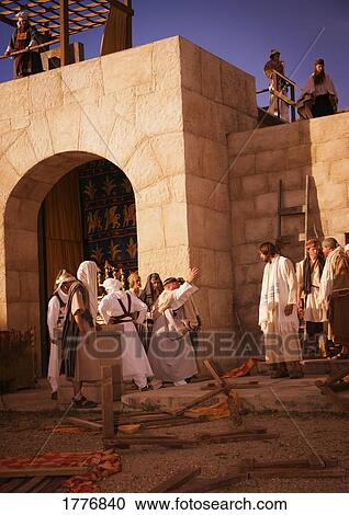 Stock Image - Crowd with Jesus. Fotosearch