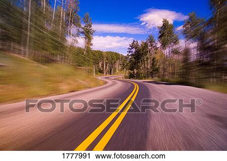 Curved roadway View Large Photo Image Stock Image - Curved roadway. Fotosearch