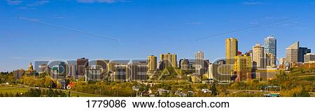 Stock Photograph - Edmonton Skyline. Fotosearch
