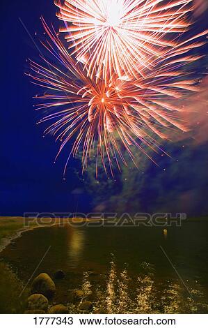 Fireworks in the night sky View Large Photo Image Stock Image - Fireworks in the night sky. Fotosearch