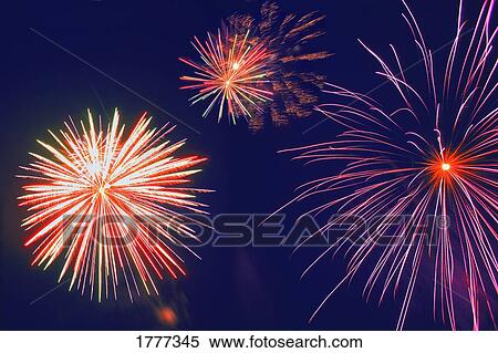Fireworks in the night sky View Large Photo Image Stock Photography - Fireworks in the night sky. Fotosearch