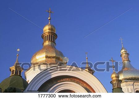 Gilded domes and church spires Saint Sophia Cathedral Kiev Ukraine View Large Photo Image Stock Image - Gilded domes and church spires Saint Sophia Cathedral Kiev Ukraine. Fotosearch